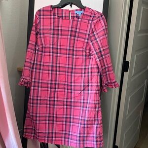 Draper James Pink Plaid Dress